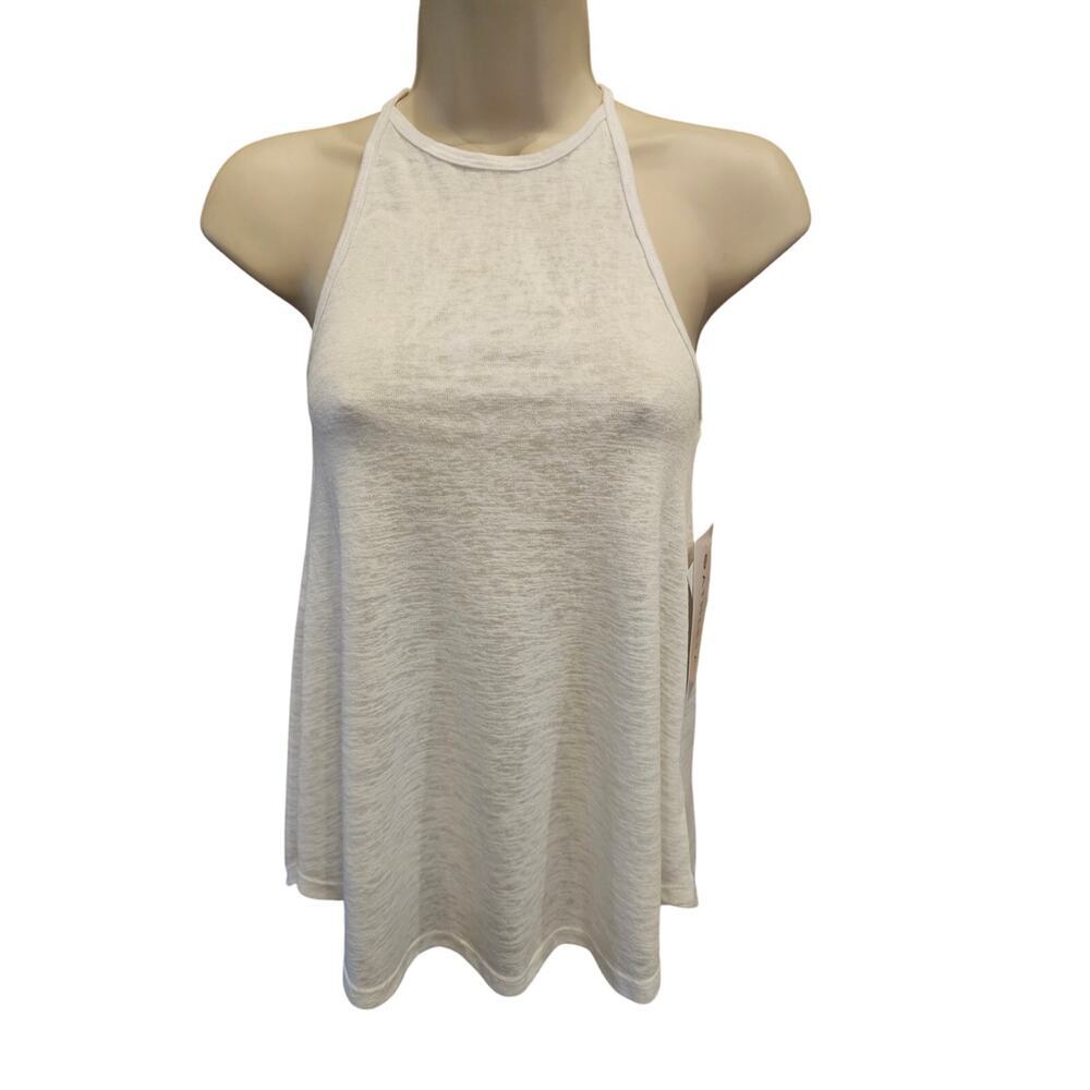 NWT Breezy high neck tank XXS white athleta active top yoga gym running cute